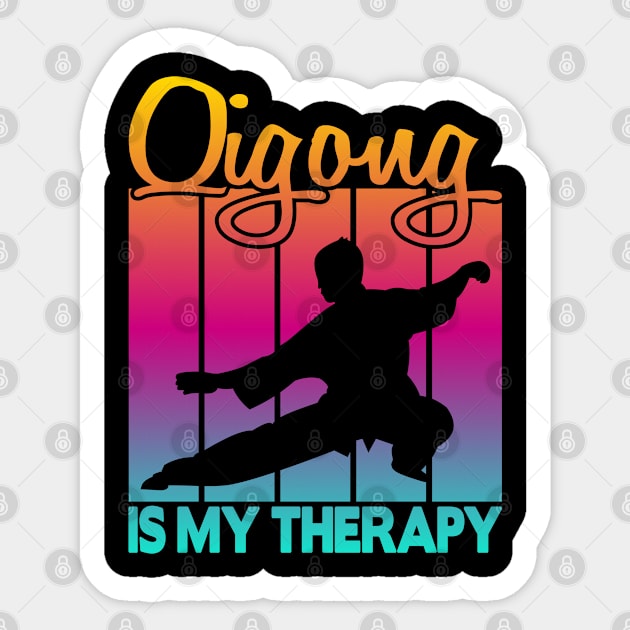 Qigong is my therapy Sticker by FromBerlinGift